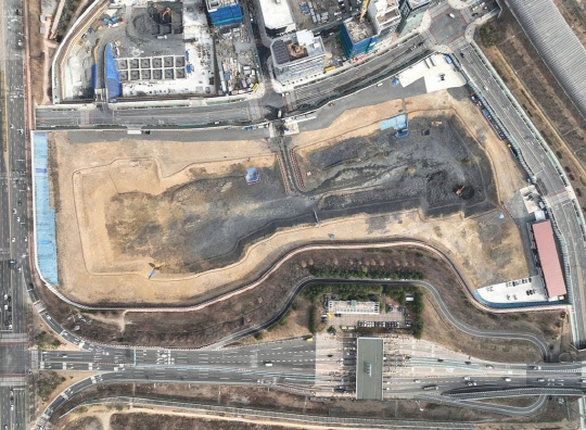 대구 수성알파시티 롯데복합쇼핑몰 부지. 대구시 제공